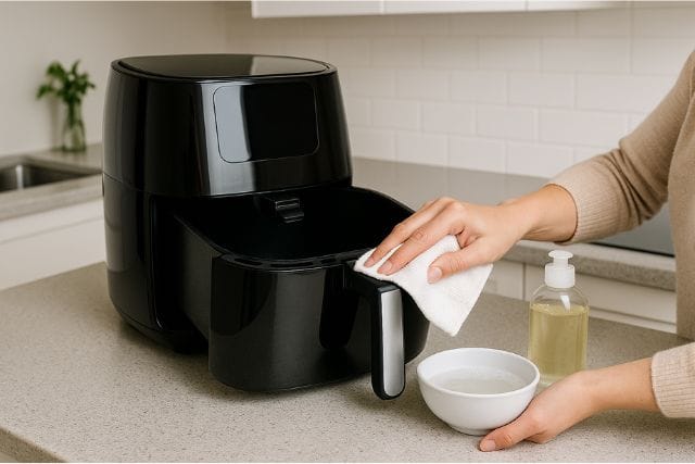 airfryer puhdistus