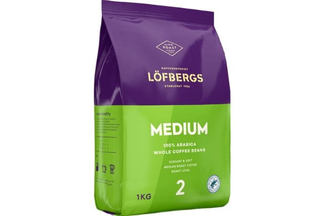 Kahvipavut Löfbergs Medium Roast Rainforest Alliance