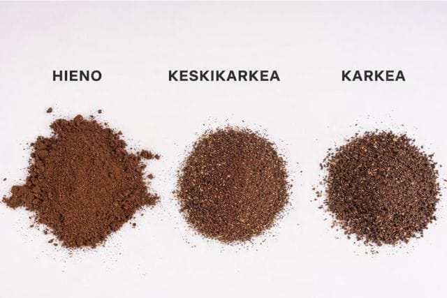 kahvimyllyn jauhatuskarkeus
